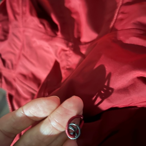 Dark deep red Lululemon rain jacket - Picture 2 of 10